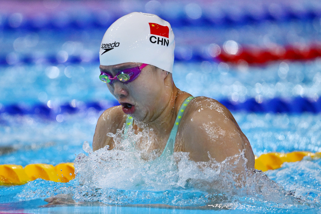 唐钱婷夺下游泳世锦赛女子100米蛙泳铜牌