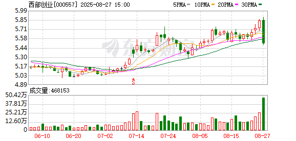 西部创业：2025年上半年实现净利润2.95亿元